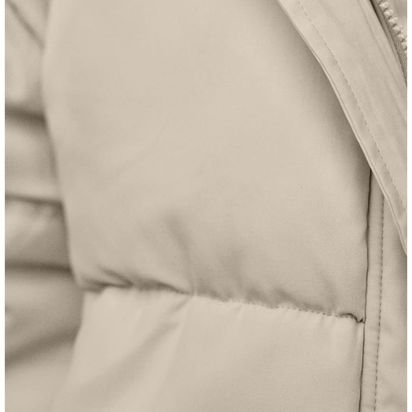 Light Khaki Puffer Jacket sz XL  NWT - Picture 4 of 4